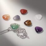 Collar Corazon con 7 piedras naturales intercambiables Premium - Imagen 6