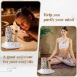 porta incienso de cerámica blanca 3 en 1