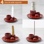 Porta Incienso de Cerámica 4 en 1 para Meditación, Decoración y Yoga