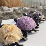 Tortuga de Amatista Hecha a Mano en Metal y Cristal - Imagen 5