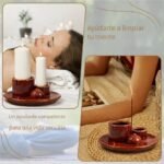 Porta Incienso de Cerámica 4 en 1 para Meditación, Decoración y Yoga