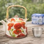 tetera cerámica filtro inox Amapolas 800 ml