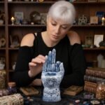 porta incienso mano mística