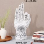 porta incienso mano mística blanca