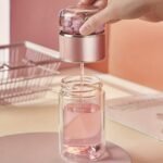 Infusor de té cristal 420 ml | Botella doble pared con filtro