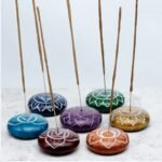 Quemador incienso chakra para equilibrio y bienestar