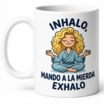 taza yoga divertida