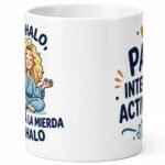 taza yoga divertida