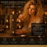 Velón Negro 7 Mechas con Ruda | Limpieza Energética