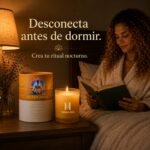 Vela Chakra Plexo Solar con Citrino y Flores Naturales | HERBALINEA