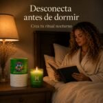 Vela Chakra Corazón con Fluorita Verde y Flores Naturales | HERBALINEA