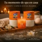Vela Chakra Sacro con Ágata Roja y Flores Naturales | HERBALINEA