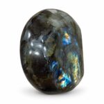 Labradorita Natural Pulida 613 g – Piedra de Colección con Reflejos Azules y Dorados