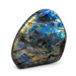 Labradorita Natural Pulida 613 g – Piedra de Colección con Reflejos Azules y Dorados